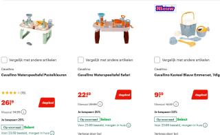 Tot 35% korting op Cavallino buitenspeelgoed bij Bol