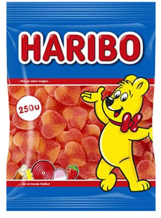 Bolsa de 1750gr de Haribo Melocotones por 7.5€