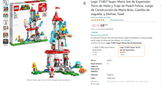 Set Lego de Expansión: Torre de Hielo y Traje de Peach Felina por 48,99