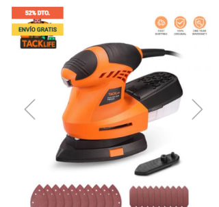 Lijadora Eléctrica 200W marcas Tacklife por 19,99€