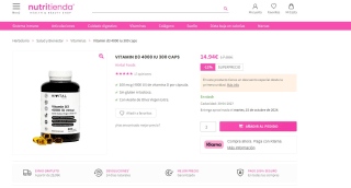 Enzimas Digestivas. 180 cápsulas veganas para 6 meses. Hivital por 14,94€