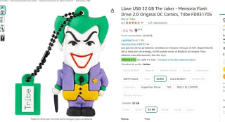 Pendrive Memoria USB 2.0 Tribe DC Joker 32GB por 9,97€