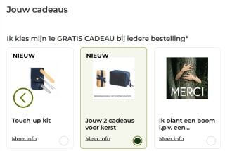 Gratis kerstverrassing en fluwelen tasje bij je Yves Rocher bestelling