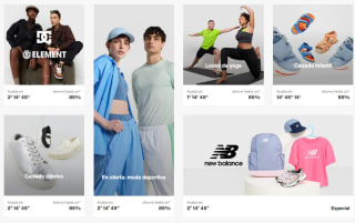 Rebajas hasta 85% descuento en grandes marcas New Balance, Ellesse, Skechers, Camper y muchas más