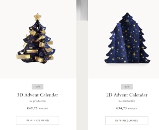 50% korting op alle Rituals advent kalenders bij Rituals