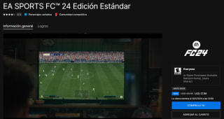EA Sports FC 24 Estándar por $295 en Epic Games