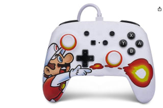 Mando con cable mejorado PowerA para Nintendo Switch Fireball Mario. por 17,82€