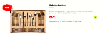Michelino Bestekset 24-delig - RVS voor €24,99 bij Dirk