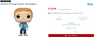 Funko Pop! - Stranger Things S4 Max #1243 voor €12,99 bij Alternate