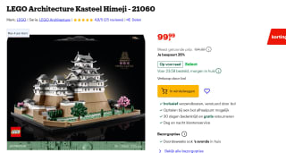 LEGO Architecture Kasteel Himeji voor €99,99 bij Bol