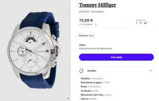 Reloj Cronografo de Hombre Tommy Hilfiger DECKER por 72€