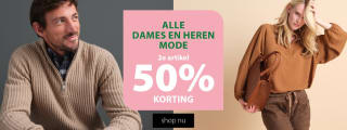 50% korting op 2e artikel van alle dames en heren mode bij terStal