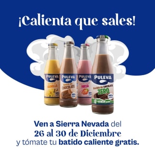 Batido Puleva gratis en Sierra Nevada
