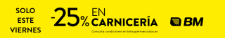 25% DTO en Carniceria en BM Supermercados