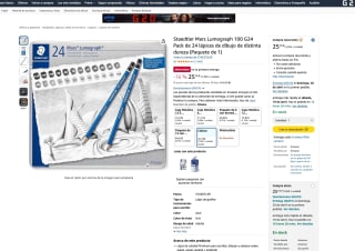 Staedtler Mars Lumograph 100 G24 Pack 24 lápices de dibujo distinta dureza por solo 25,16€