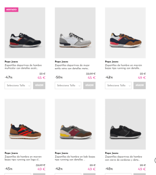 Recopilación de la marca Pepe Jeans desde Primereti desde 12€