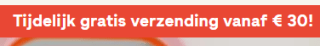 Gratis verzending vanaf €30 bij Fonq