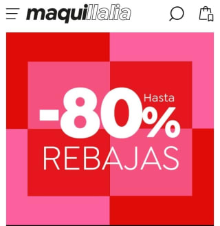 Hasta -80% Las Rebajas en Maquillalia.