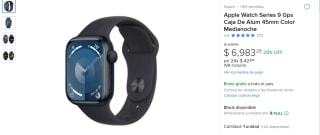 Apple Watch Series 9 Gps Caja De Aluminio 45mm por $6,983.28 en Mercado Libre