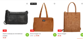 20% korting op diverse damestassen bij Terstal