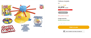 Juego de mesa Cabeza mojada por 12.97€