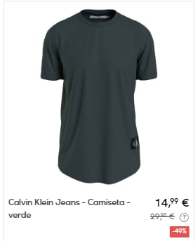 CALVIN KLEIN - Camisetas por menos de 15€
