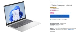 HP Pavilion Plus laptop 14-ey0625nd voor €799 in de HP store