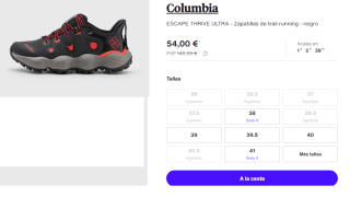 Zapatillas de trail running de mujer Columbia Escape Thrive Ultra™ por 54€