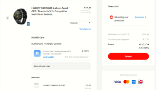Huawei Watch GT 4 46mm Zwart + gratis FreeBuds SE 2 voor €202,39 dmv code bij Huawai