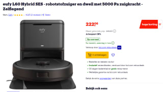 Eufy L60 Hybrid SES robotstofzuiger voor €222,06 bij Bol