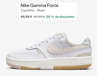 Zapatillas para Mujer Nike Gamma Force por 49.99€