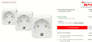 Philips Hue slimme stekker - 3-pack voor €59,99 bij de MediaMarkt in Duitsland