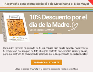 10% Dto en panes Panteff