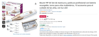 Beurer MP 64 Set de manicura y pedicura profesional con batería recargable por 47,49€
