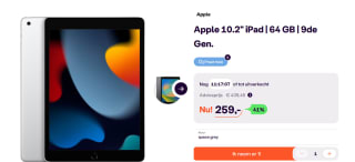 Apple iPad (2021) - 10.2 inch - WiFi - 64GB voor €259 bij Ibood