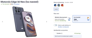 Motorola Edge 50 Neo 12GB/512GB voor €334 bij Mobiel.nl