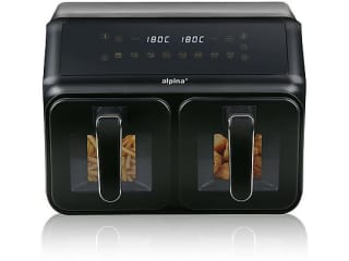 alpina Dubbele Airfryer 8L- Heteluchtfriteuse met Digitaal Display voor €119,95 bij de Mediamarkt