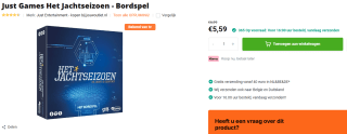 Just Games Het Jachtseizoen - Bordspel voor €5,59 bij Jouwoutlet