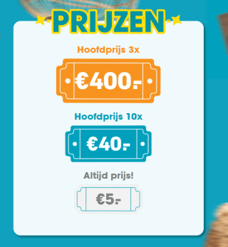Altijd €5 korting met de Kras en win actie bij Kwantum