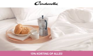 15% korting op alles bij Cinderella