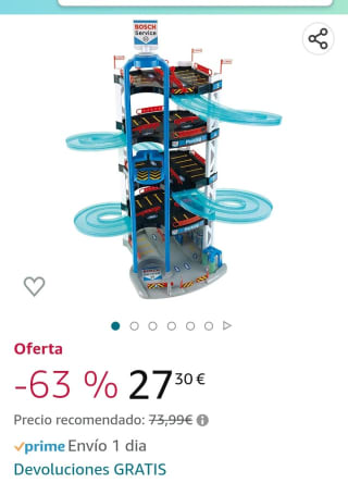 Theo Klein 2813 Bosch Car Service Multi-Storey Car Park por 27,30€.