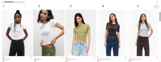 Recopilacion camisetas de mujer desde 3,99€ en Pull and Bear