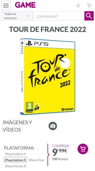 Tour De France 2022 PS5 por 9,99€.