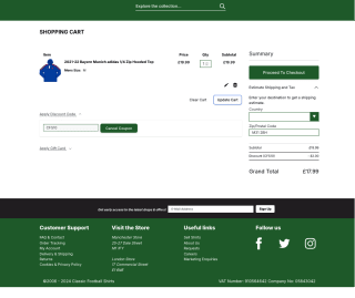 Sudadera Adidas con capucha y cremallera de 1/4 Adidas del Bayern de Múnich 2021-22 por 21,59€