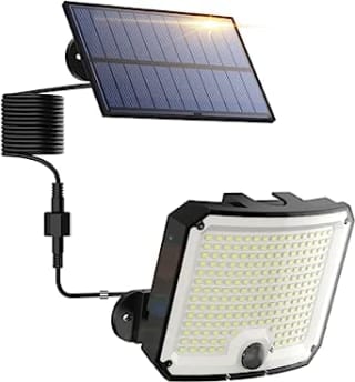 Lámpara Solar con 208 LEDpara Exterior Solar con Detector de Movimiento, 3 Modos por 13,29€
