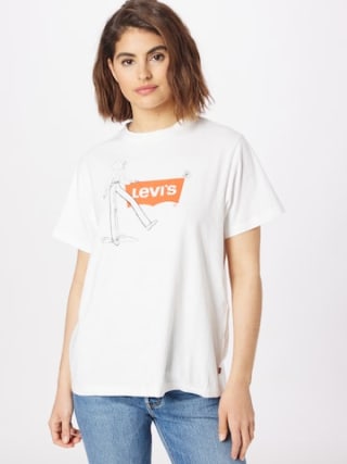 LEVI'S Shirt 'GRAPHIC JET TEE MULTI-COLOR' wit voor €17,90 bij About You