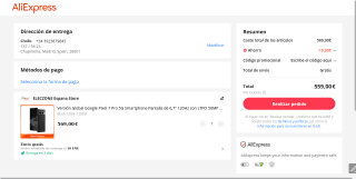 Google Pixel 7 Pro 5G por 559€