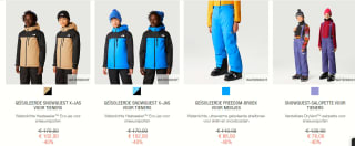 Tot 40% op ski-en snowboard jassen en broeken bij The North Face