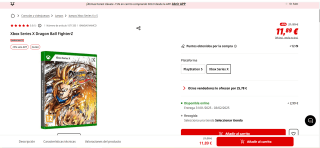Juego Xbox Series X Dragon Ball FighterZ por 10,10€