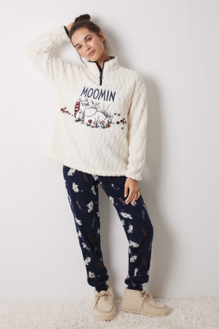 Pijama largo borreguito polar Moomin Mujer Womensecret por 11,99€